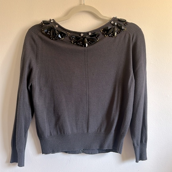 Milly Fancy Beaded Cardigan Sweater - Picture 3 of 7